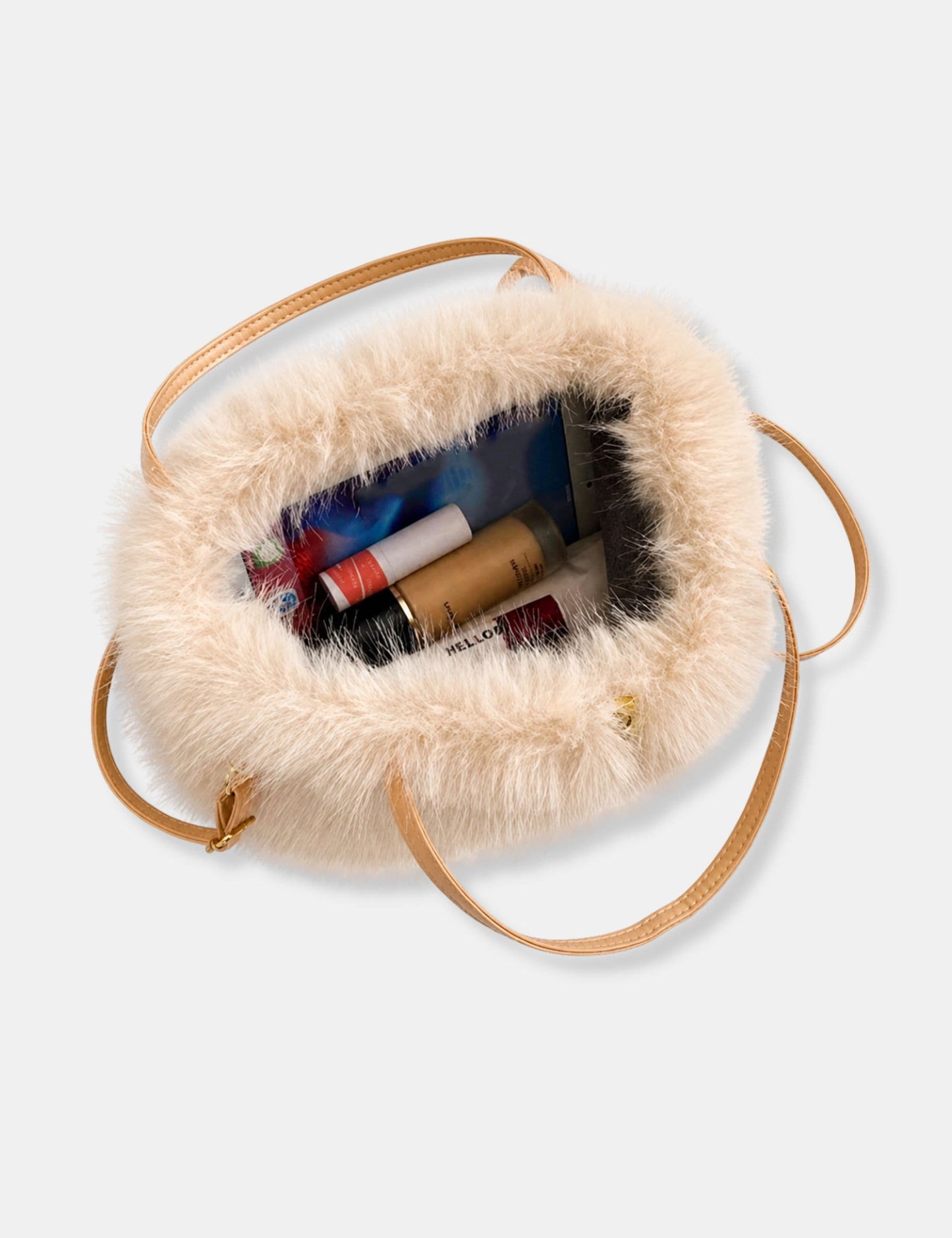 Sac à main fausse fourrure