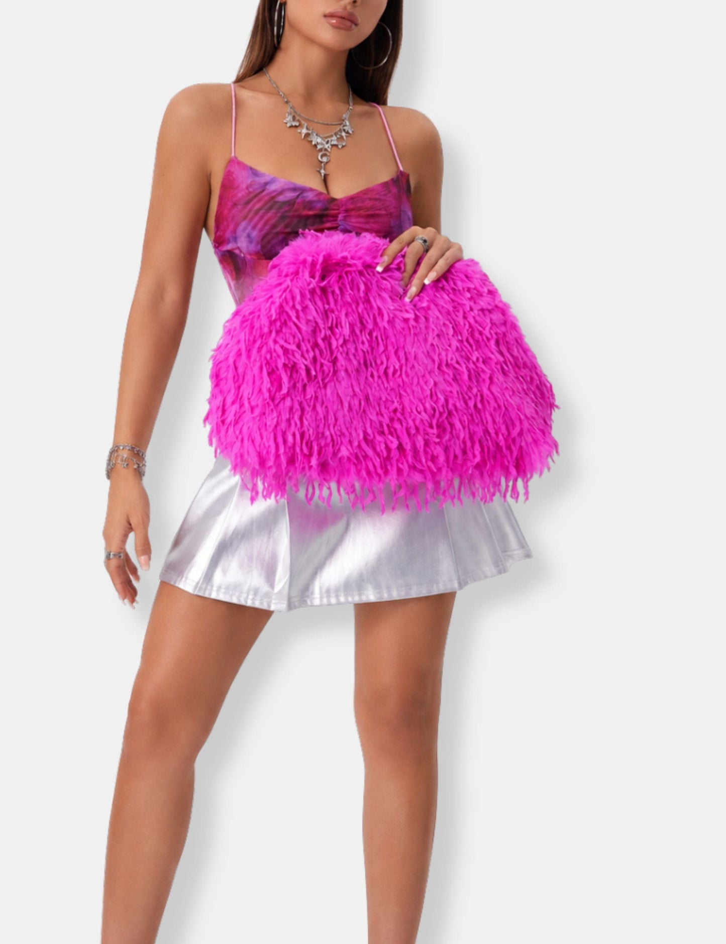 Sac à main fourrure femme