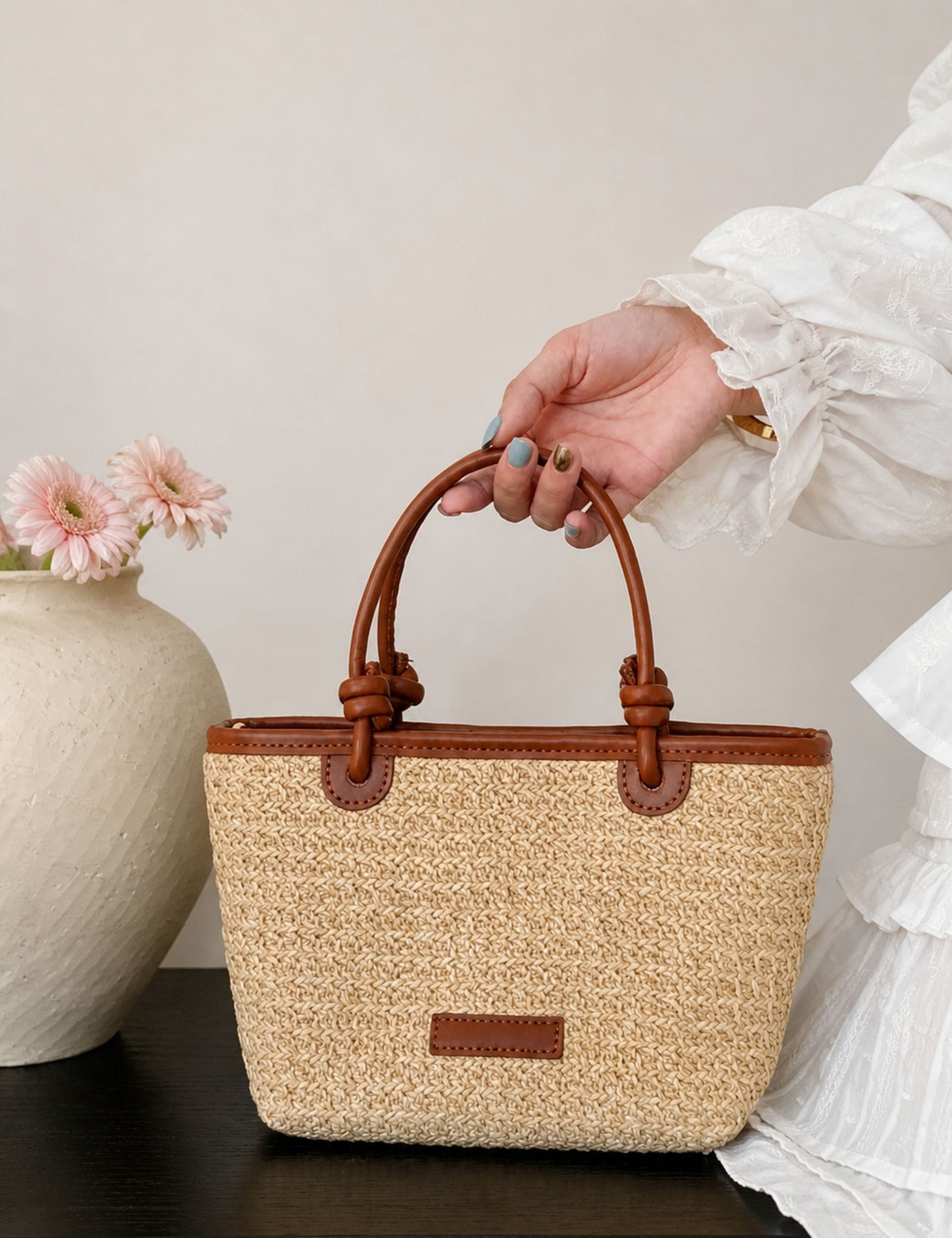 Sac à main tressé
