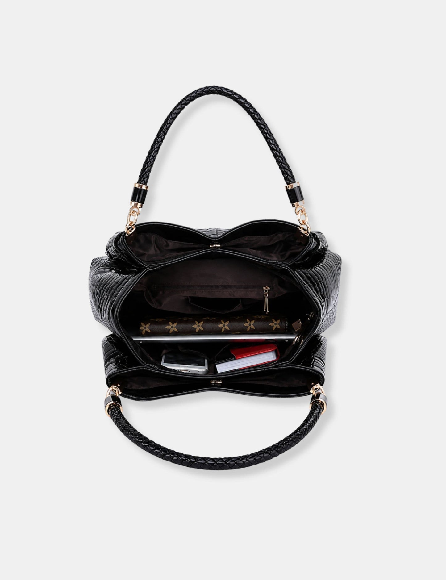 Sac croco noir