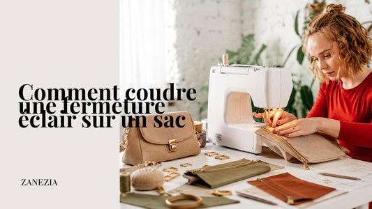 Comment coudre une fermeture éclair sur un sac ?