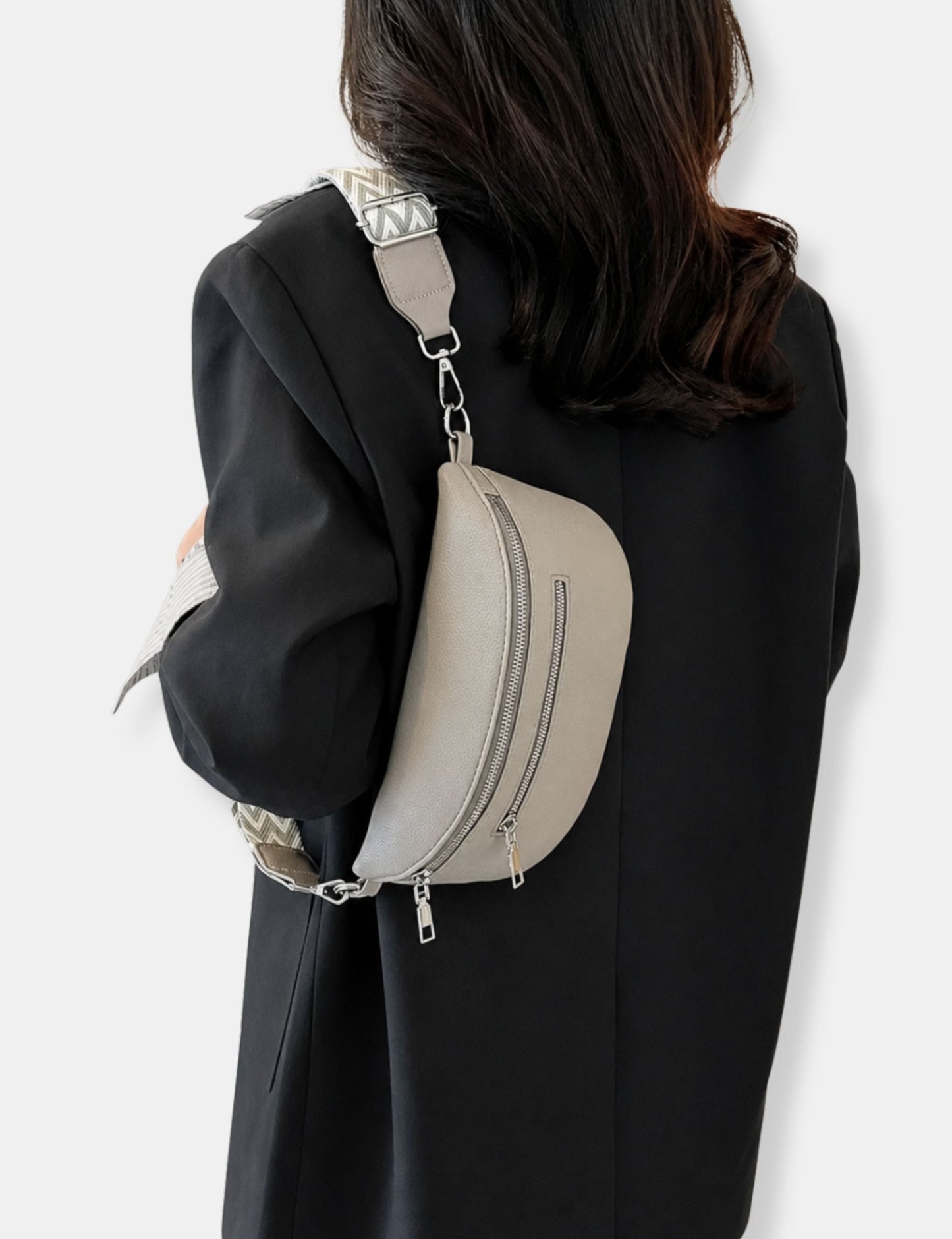 Sac à main banane cuir