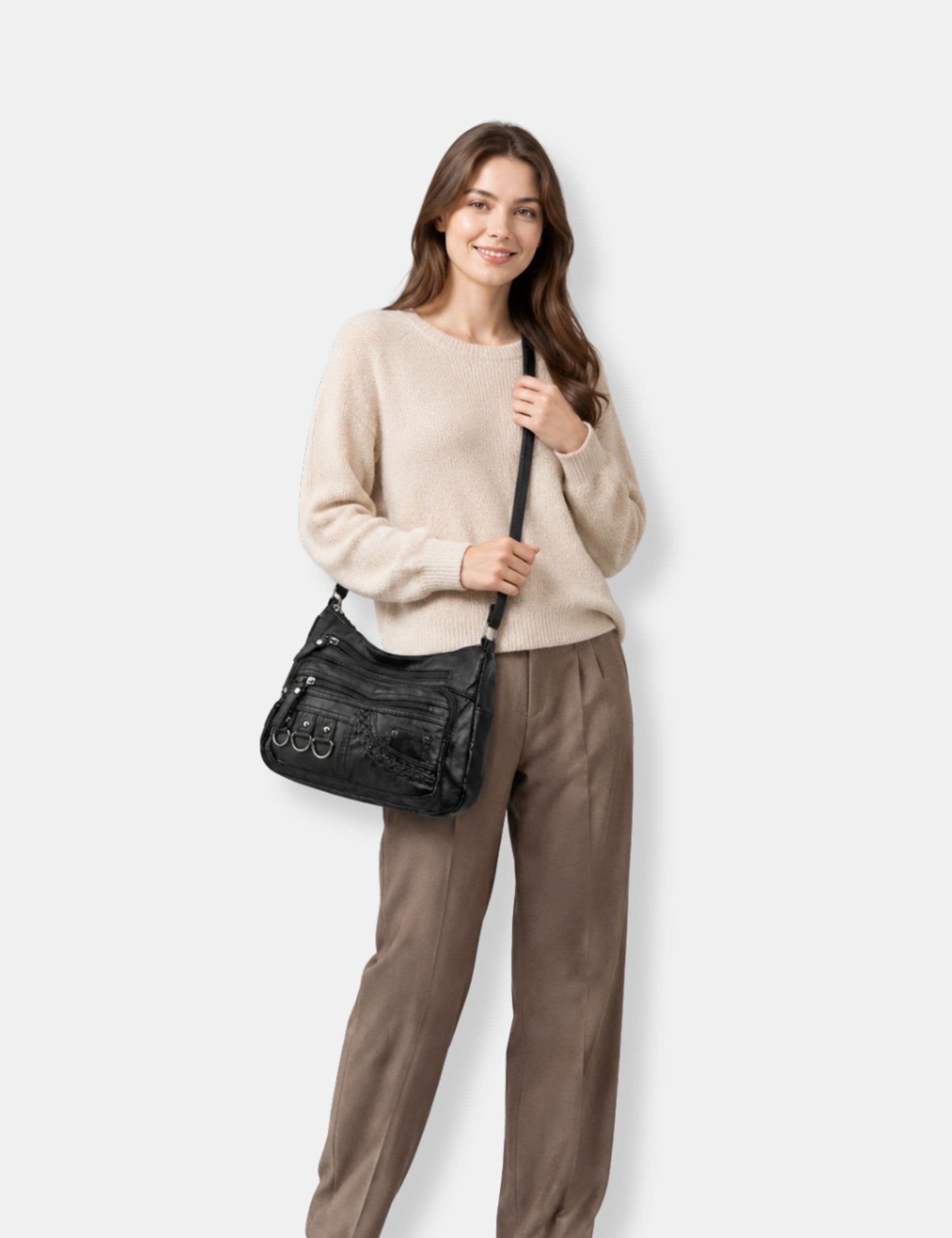 Sac à main bandoulière cuir femme