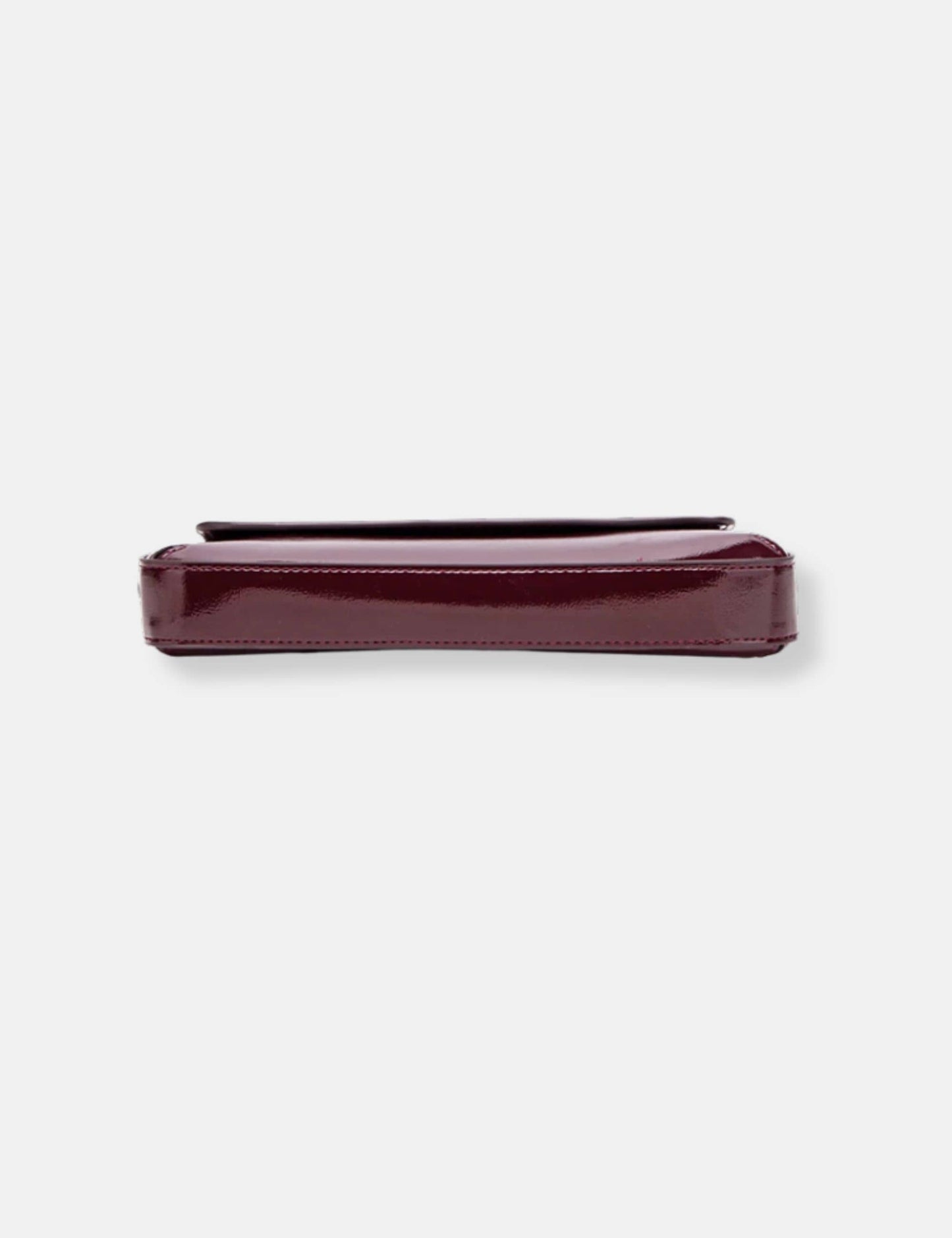 Sac à main bordeaux vernis