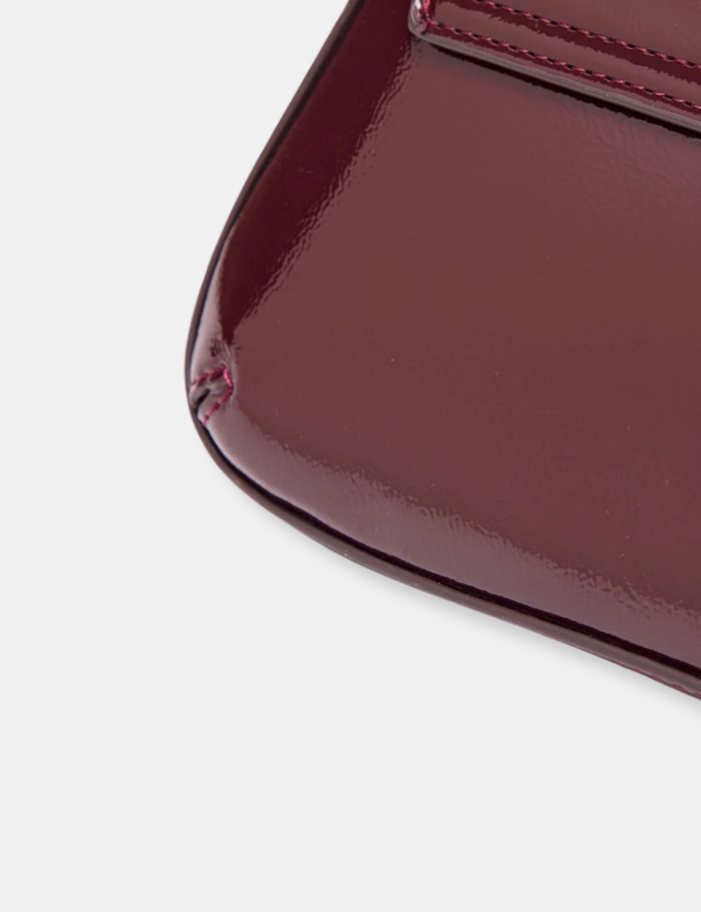 Sac à main bordeaux vernis