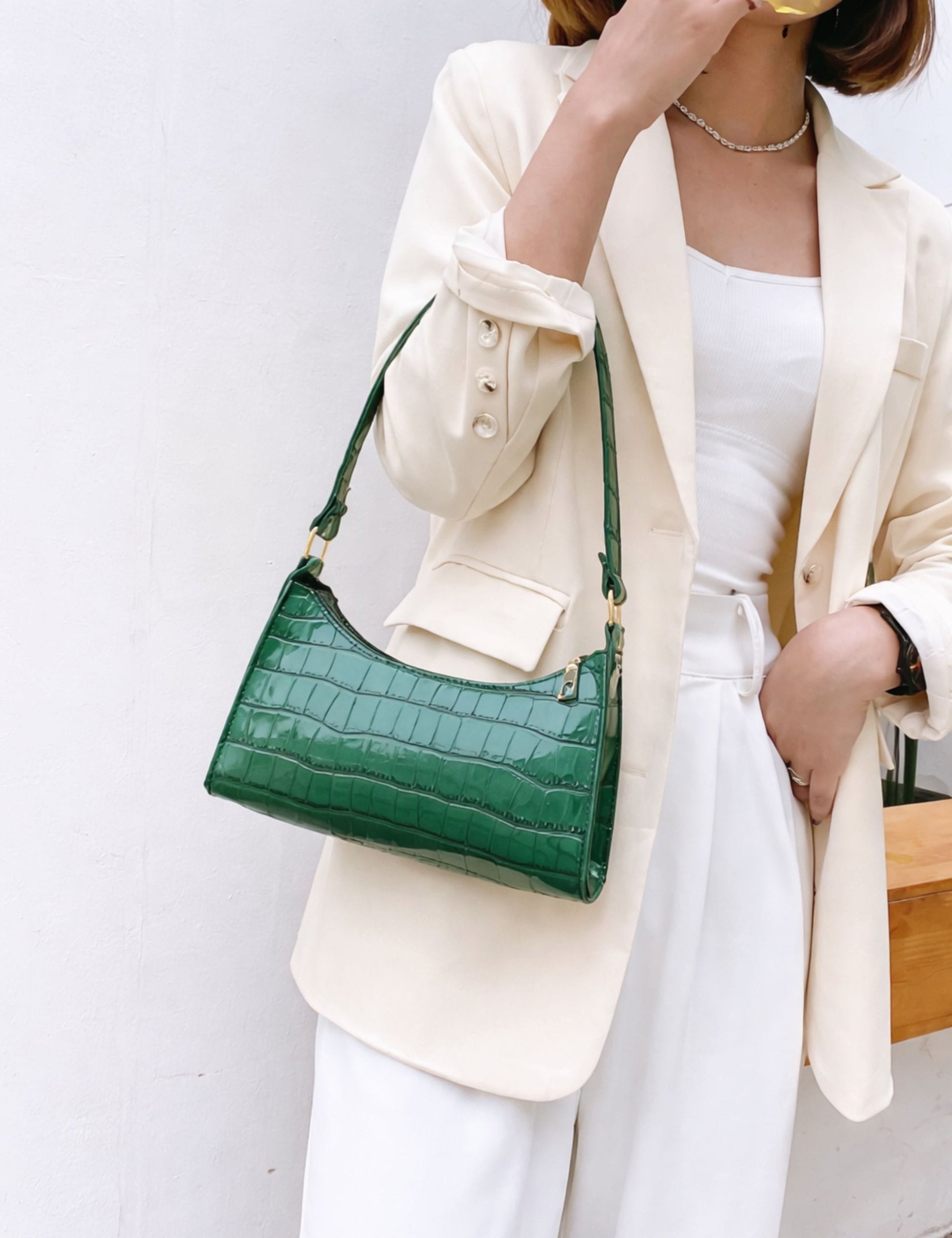 Sac à main croco