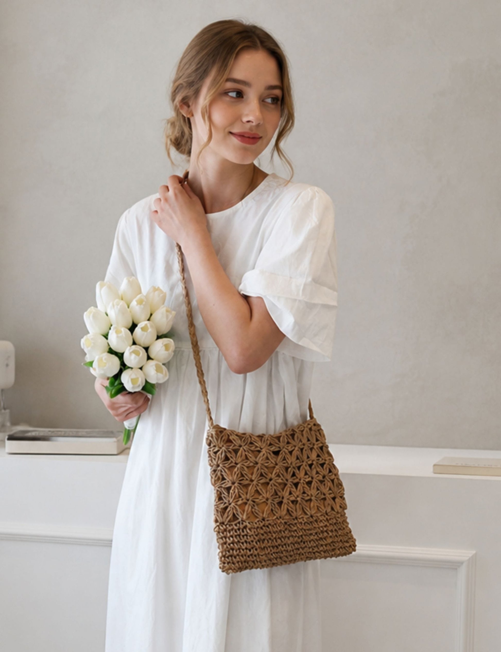 Sac à main en paille