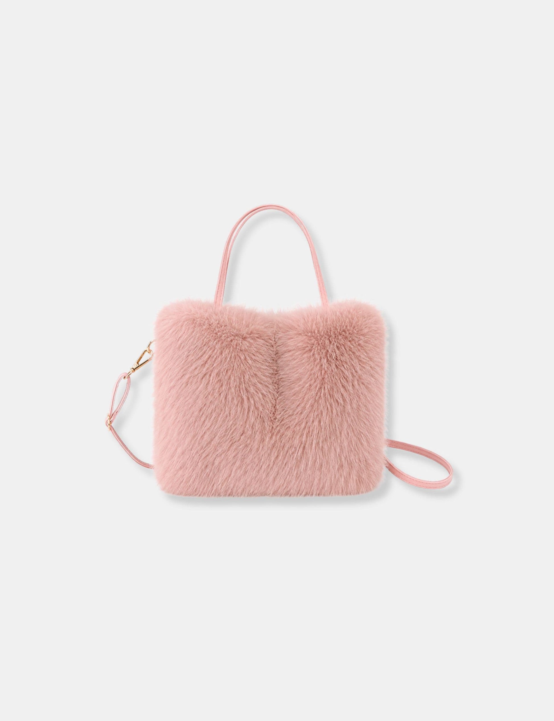 Sac à main fausse fourrure