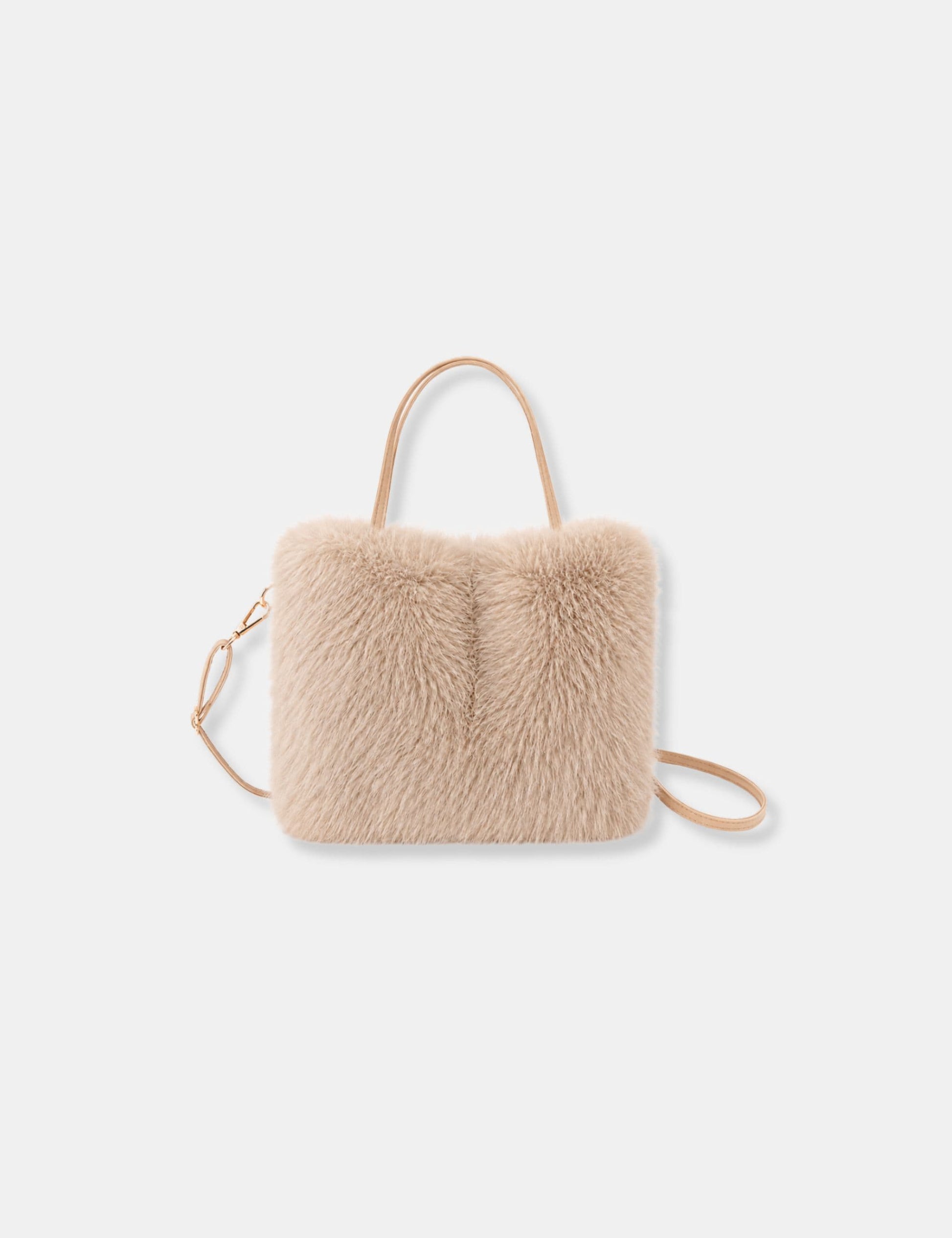 Sac à main fausse fourrure