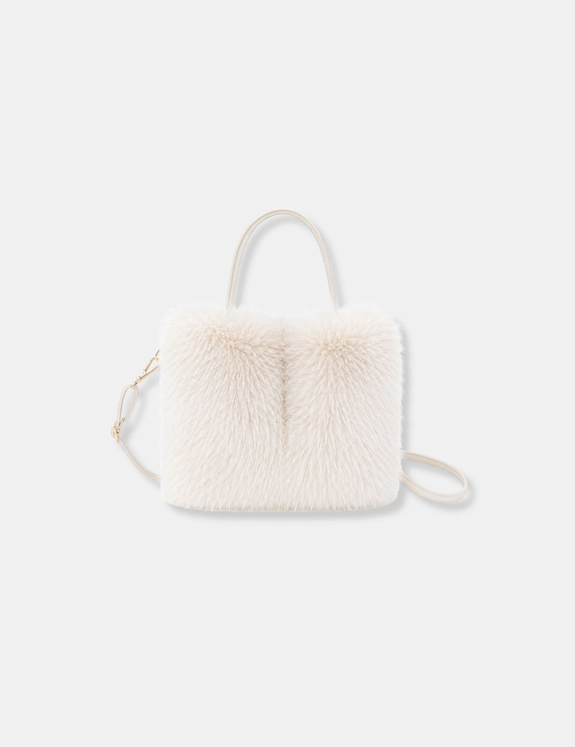 Sac à main fausse fourrure