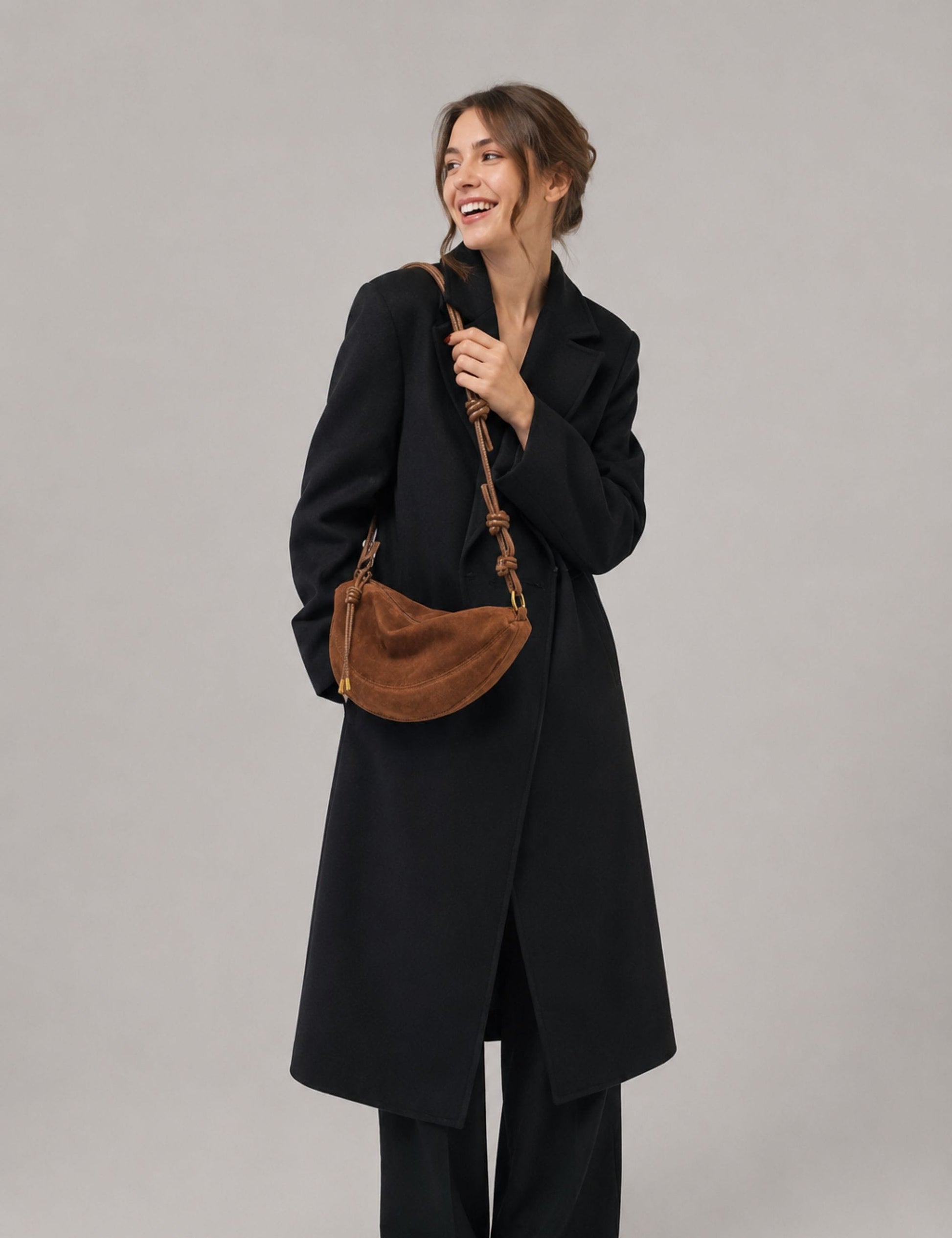 Sac à main forme banane
