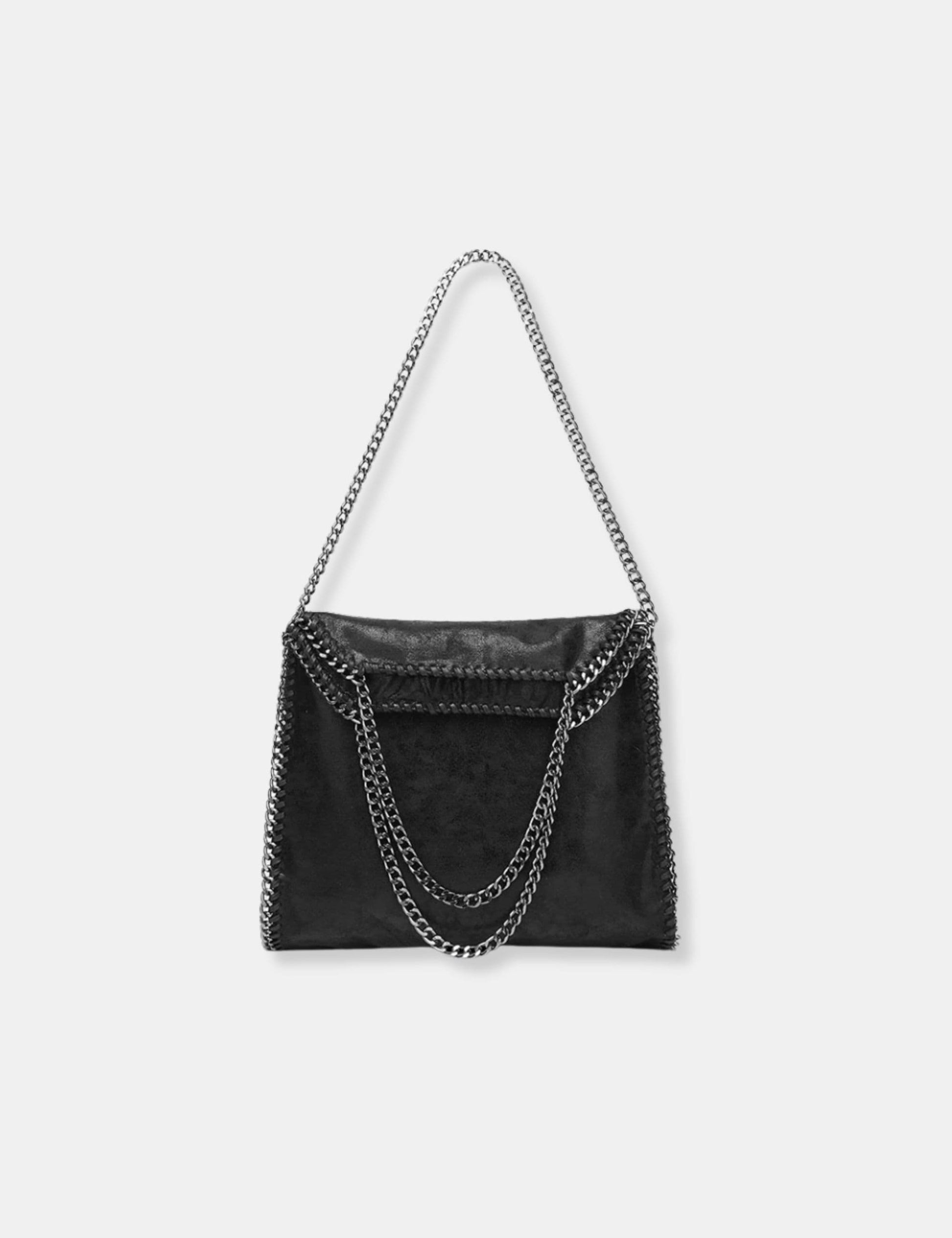Sac à main noir en cuir 