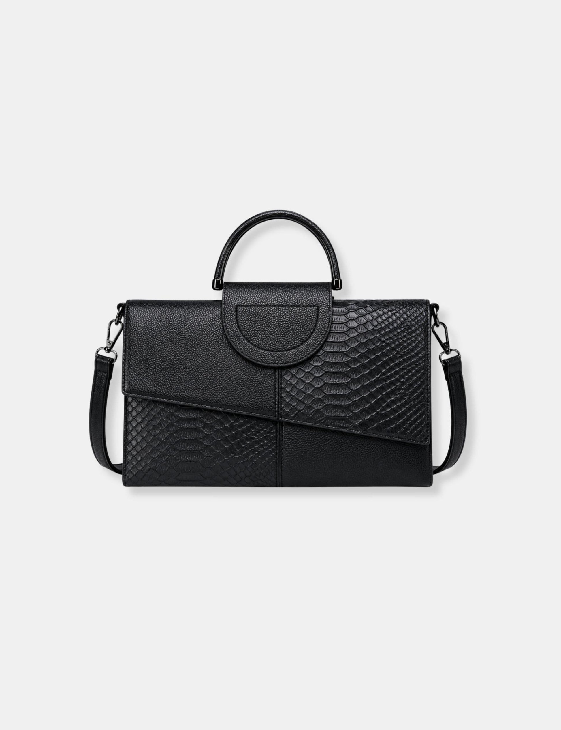 Sac à main noir et blanc
