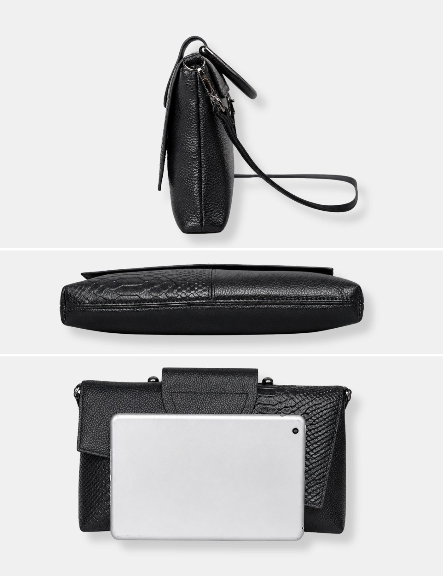 Sac à main noir et blanc