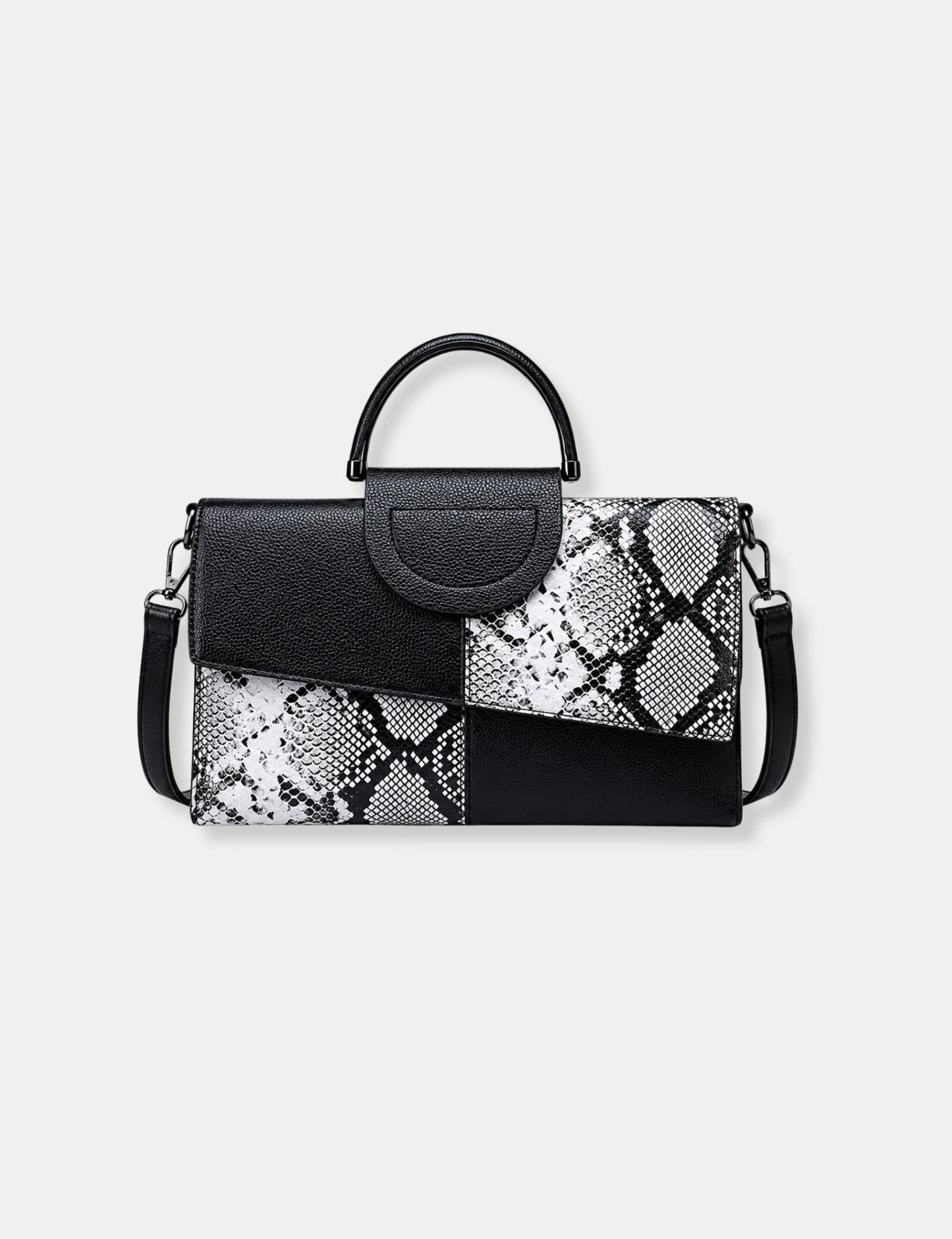 Sac à main noir et blanc