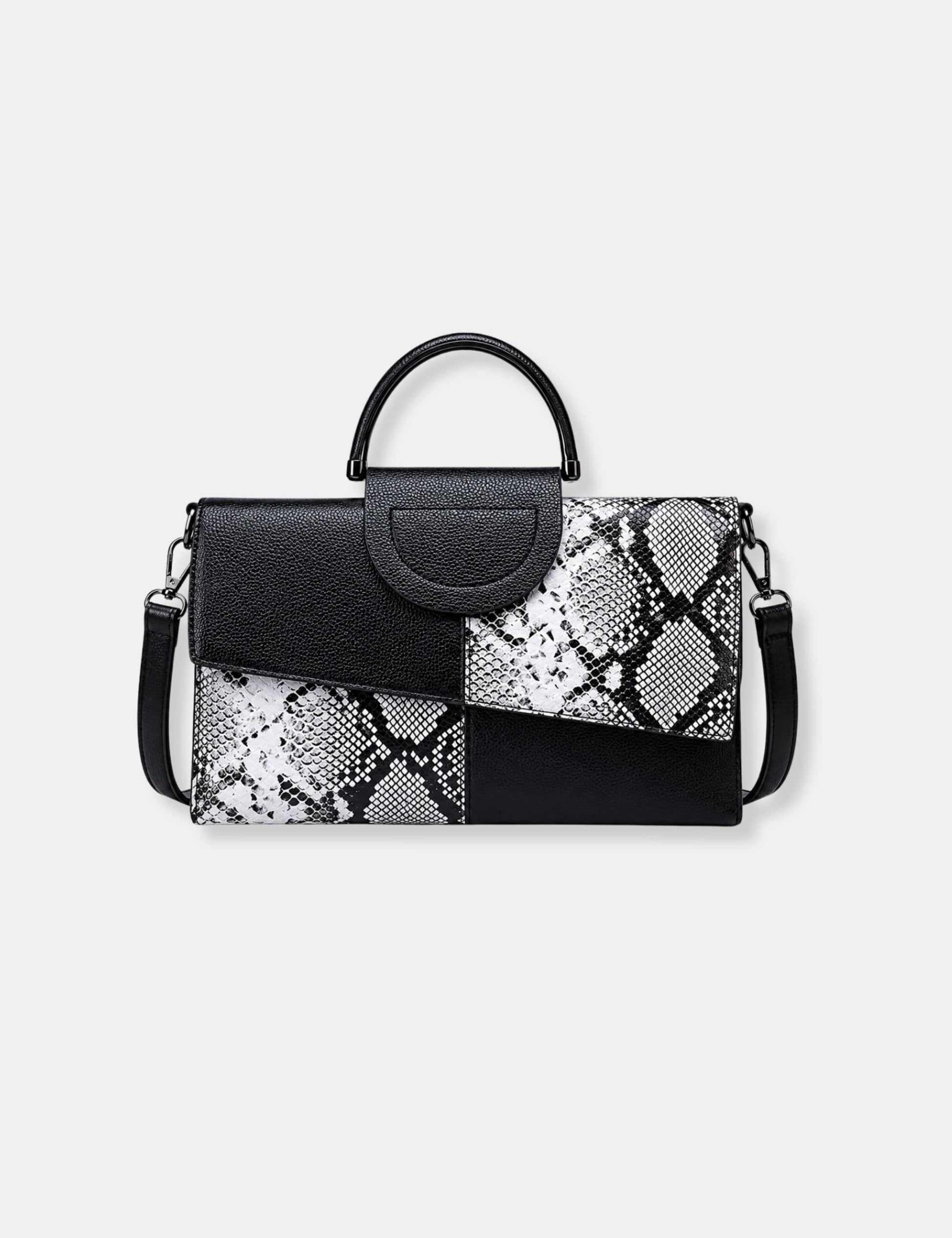 Sac à main noir et blanc