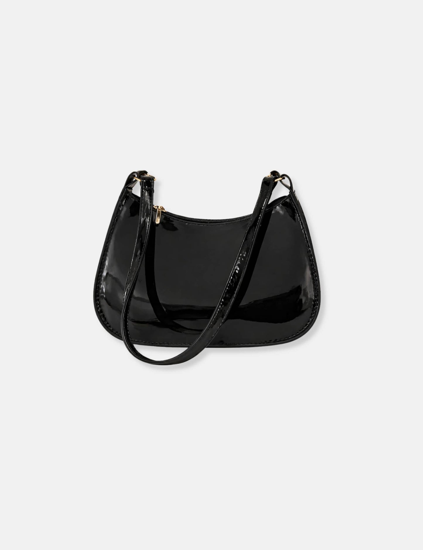 Sac à main noir vernis