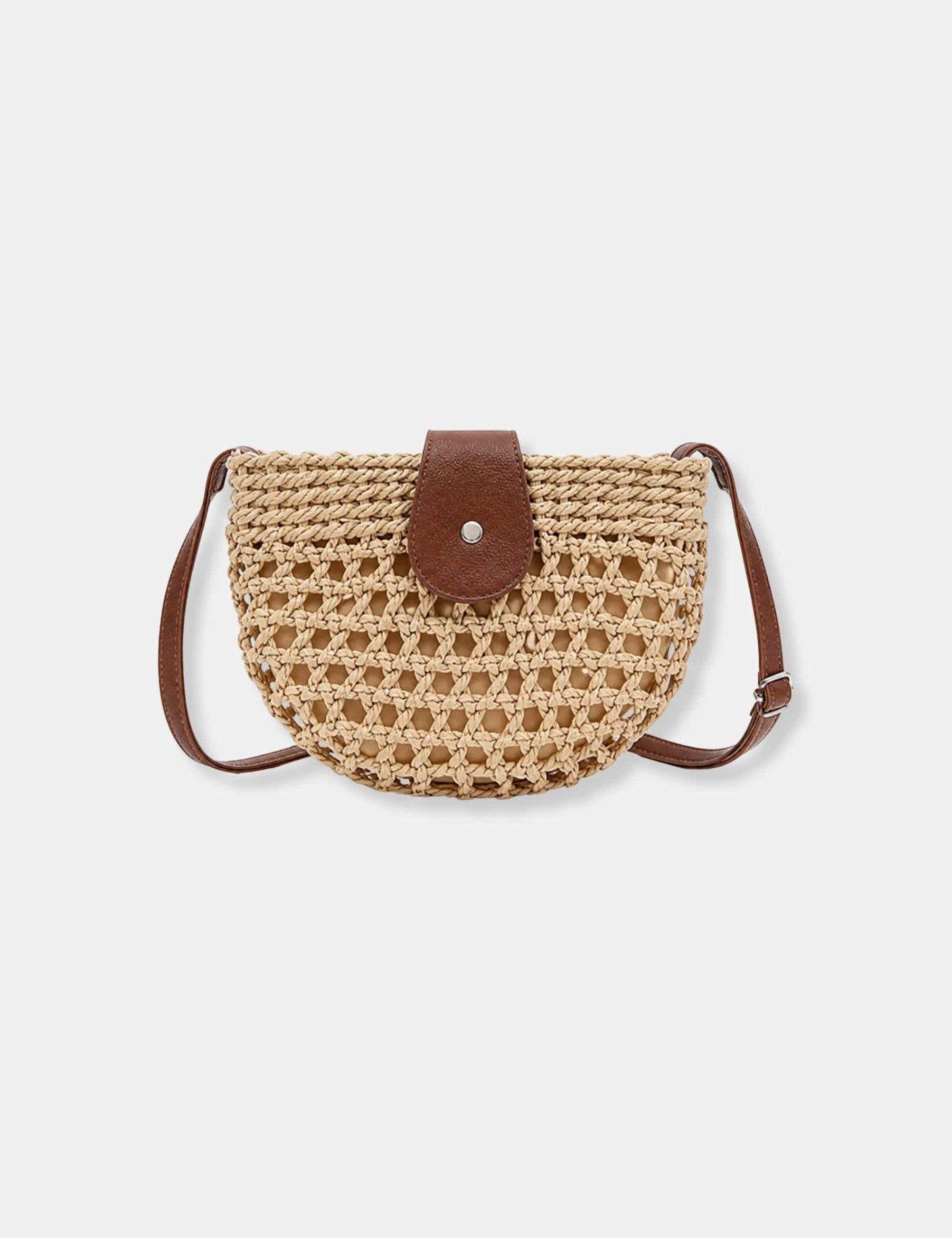Sac à main paille et cuir
