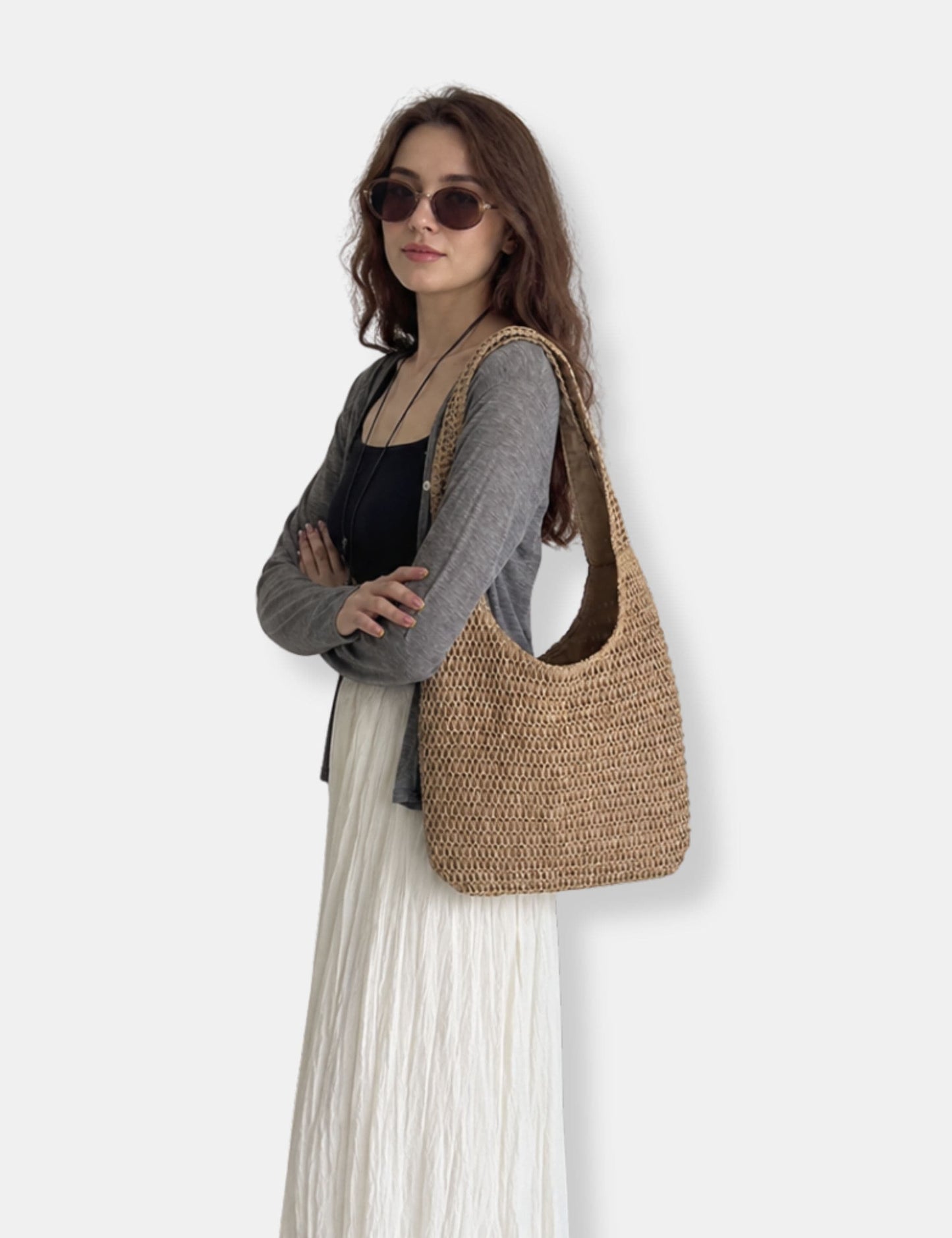 Sac à main paille femme