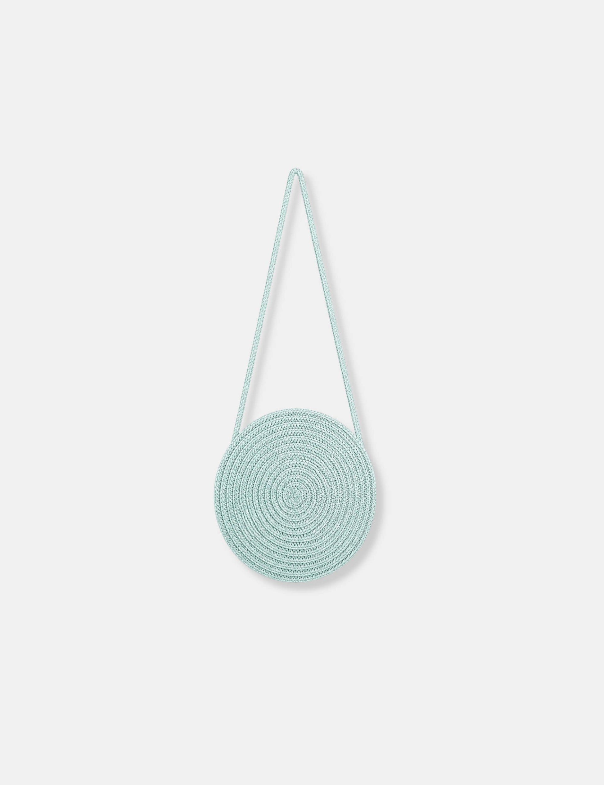 Sac à main rond paille