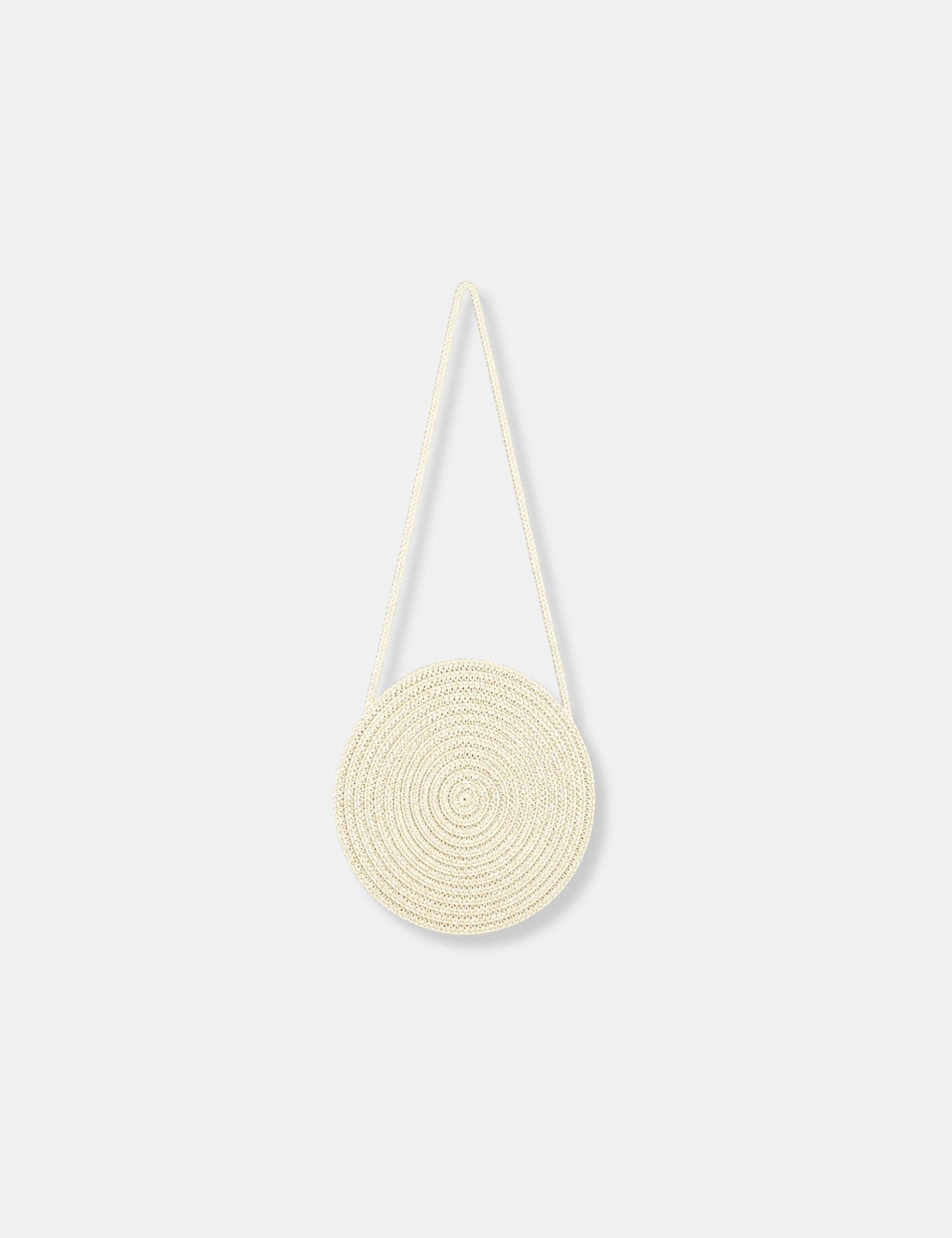 Sac à main rond paille