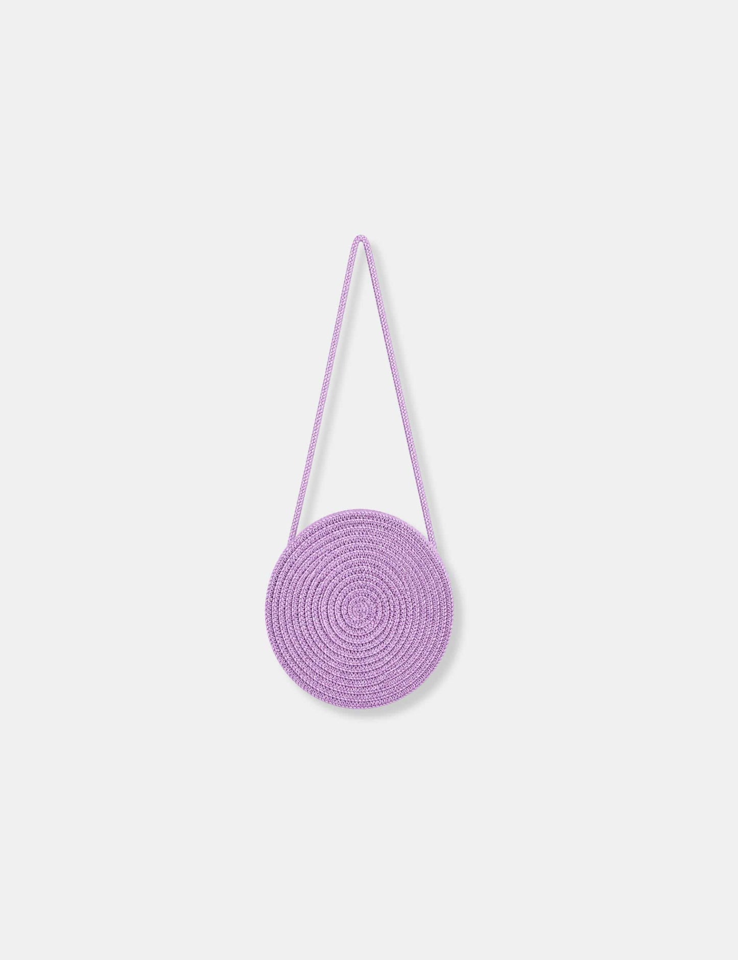 Sac à main rond paille