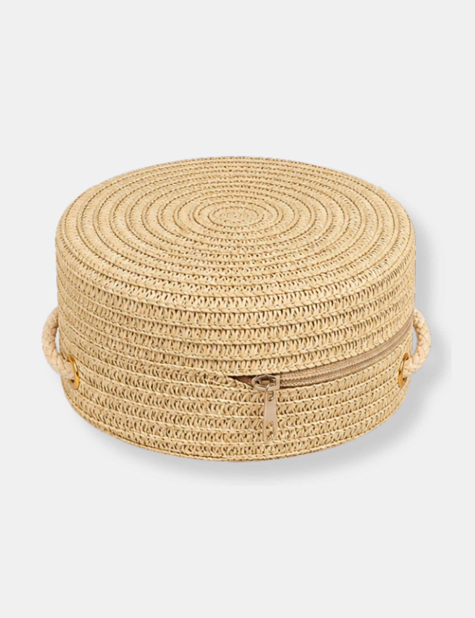 Sac à main rond paille