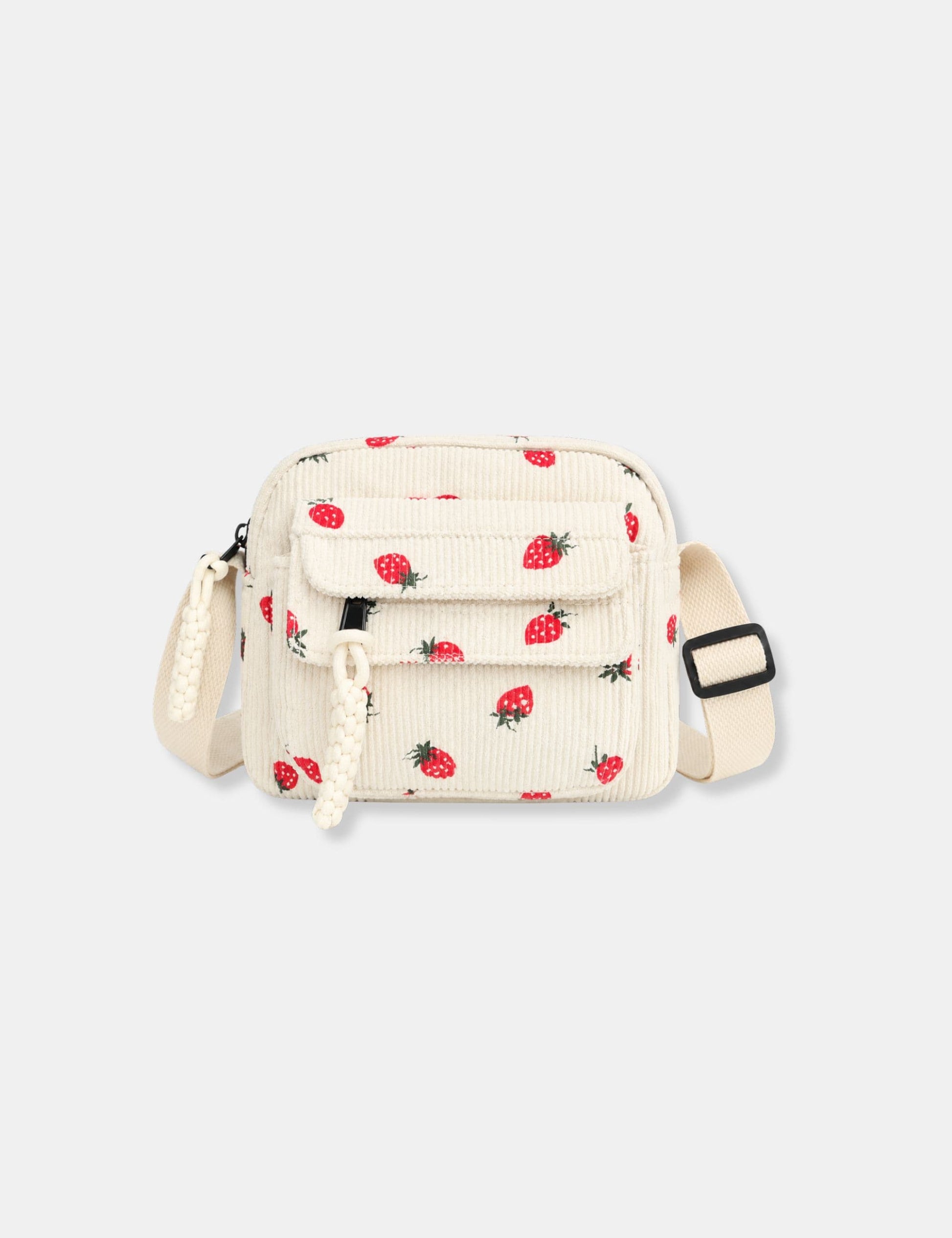 Sac bandoulière velours côtelé