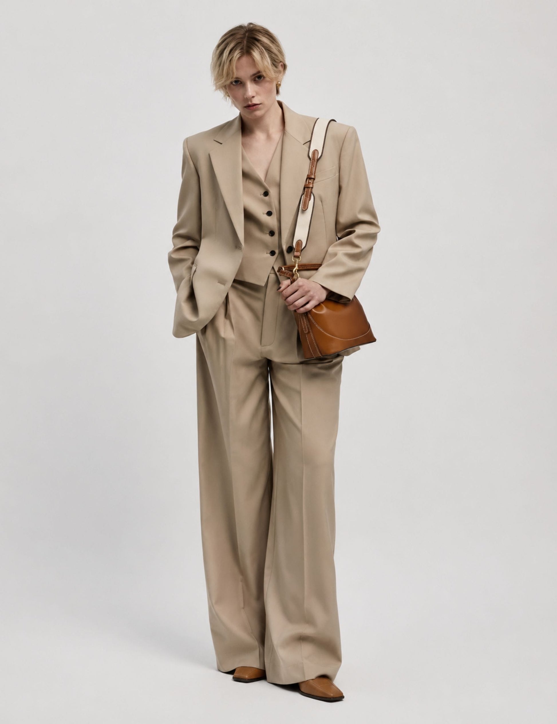 Sac seau cuir