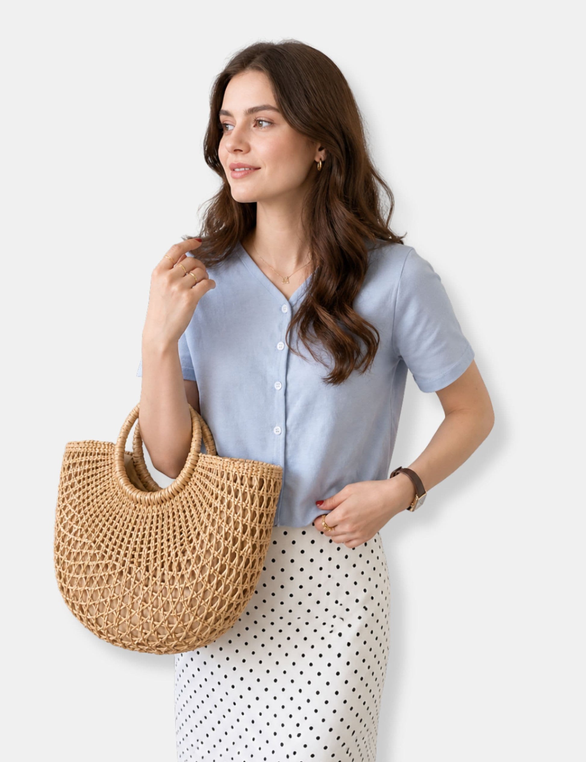Sac tressé paille
