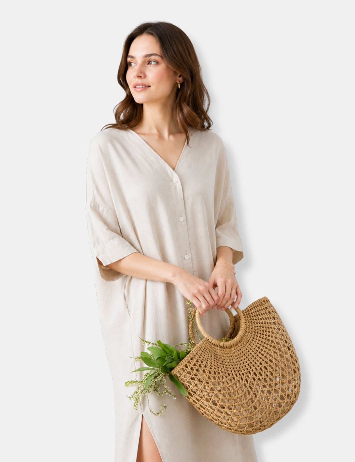 Sac tressé paille