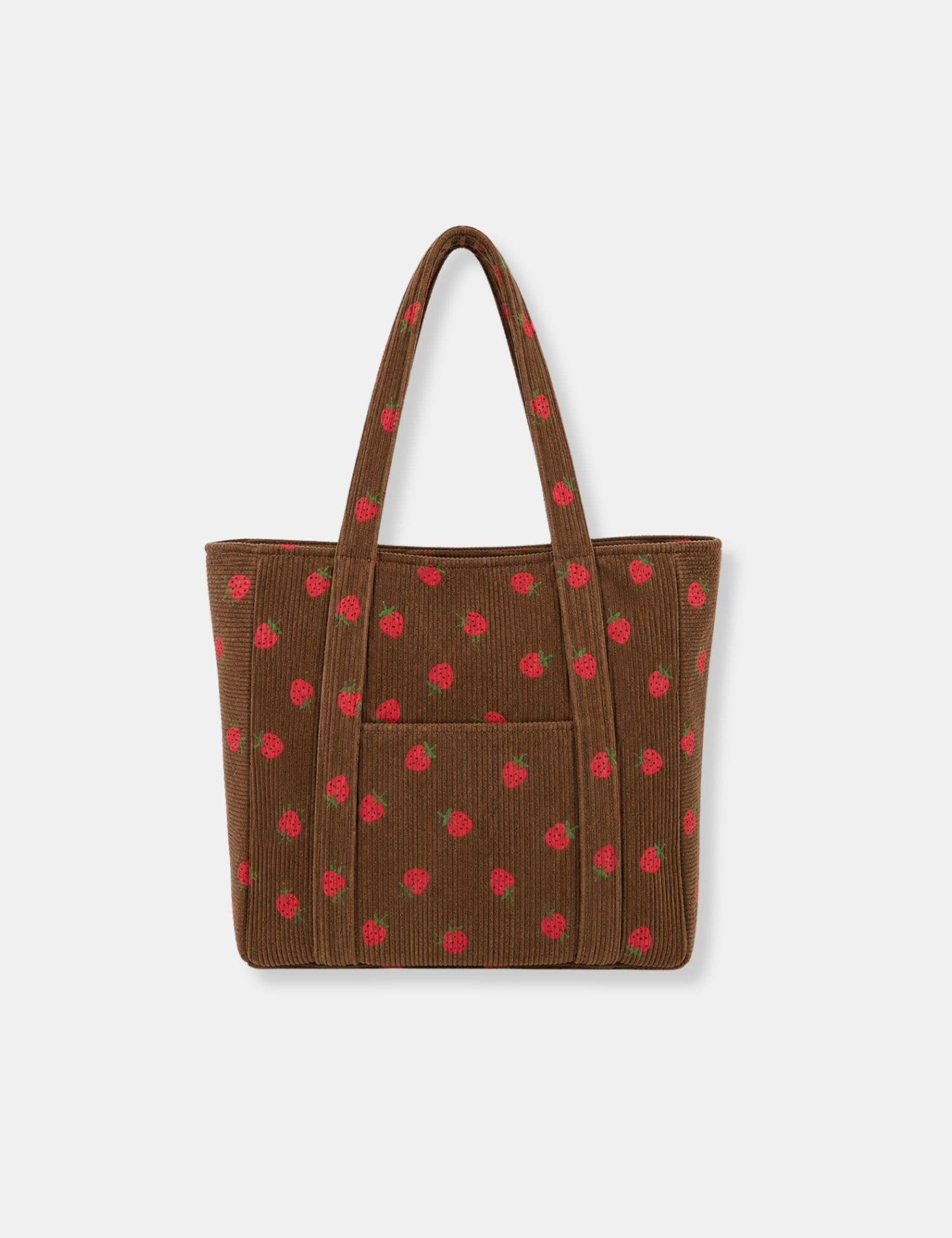 Tote bag velours côtelé