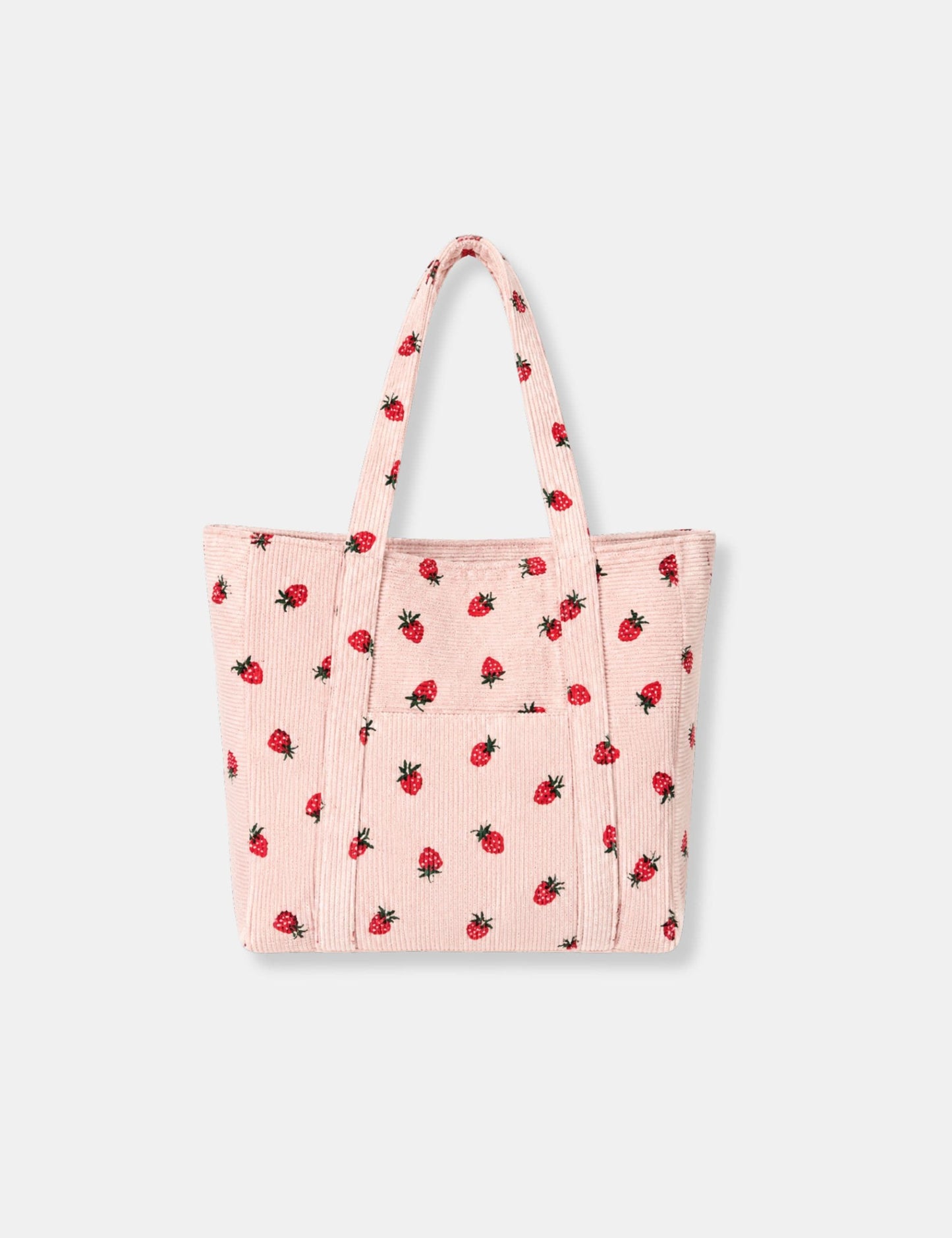 Tote bag velours côtelé