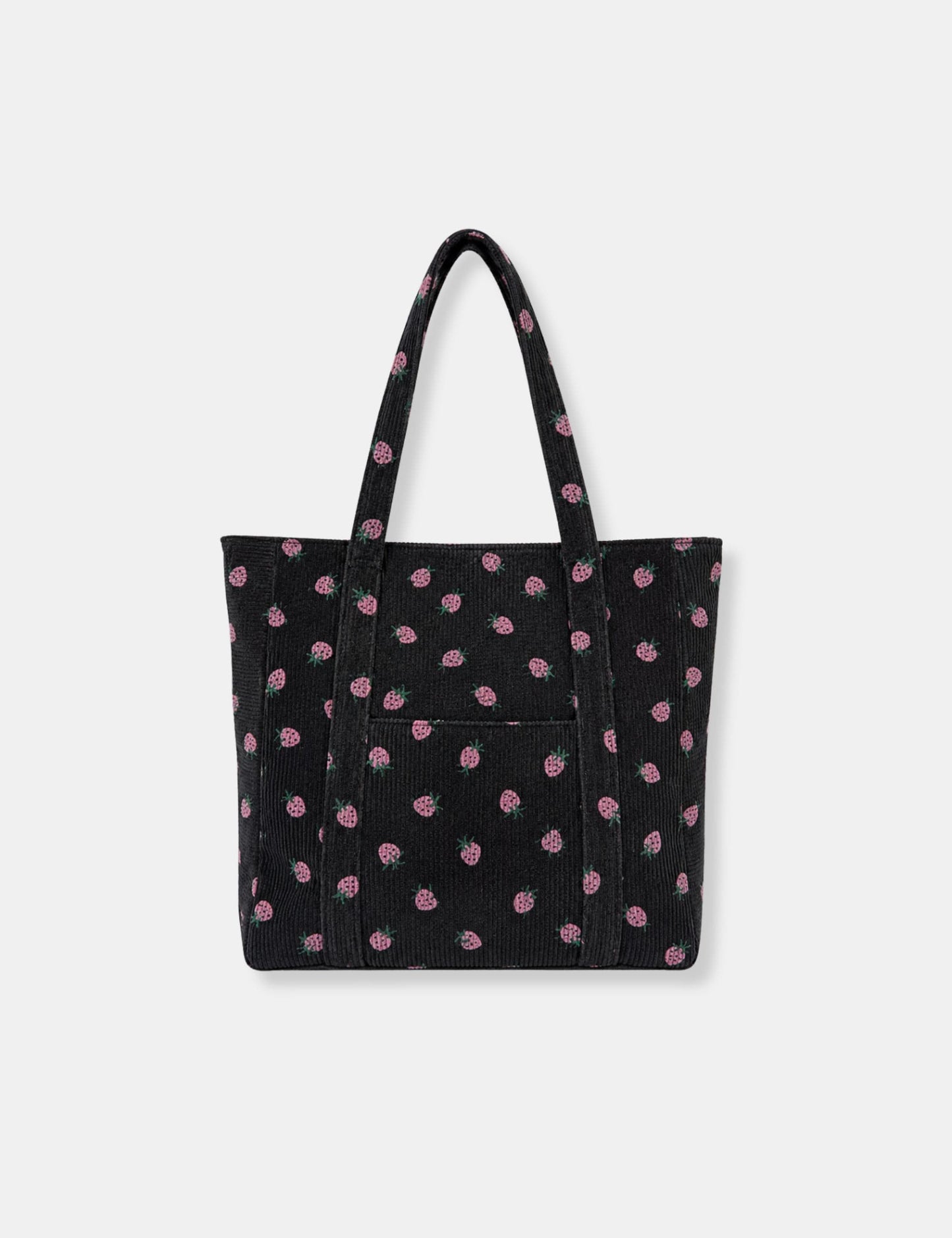 Tote bag velours côtelé