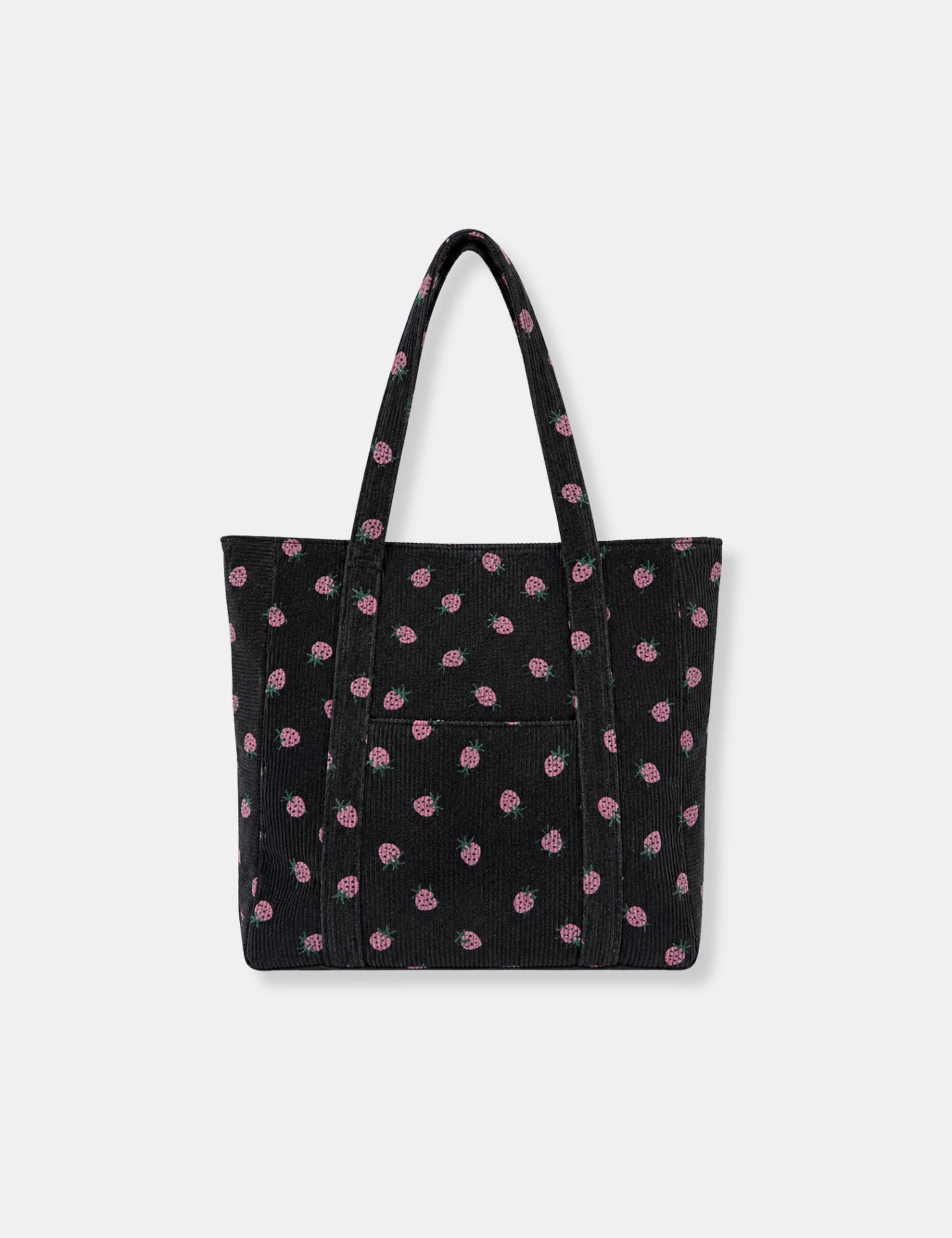 Tote bag velours côtelé
