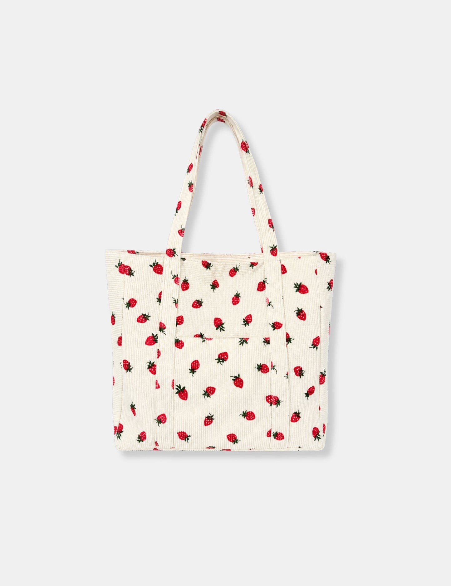 Tote bag velours côtelé